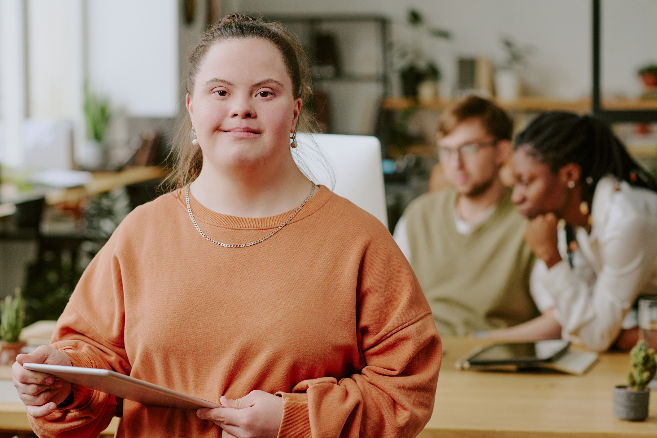 professional female programmer portrait
